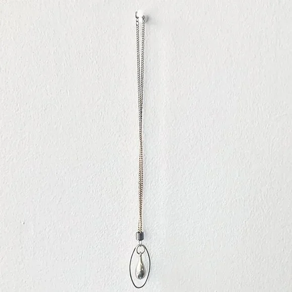 Handmade Silver Drop Necklace - Picture 2 of 5